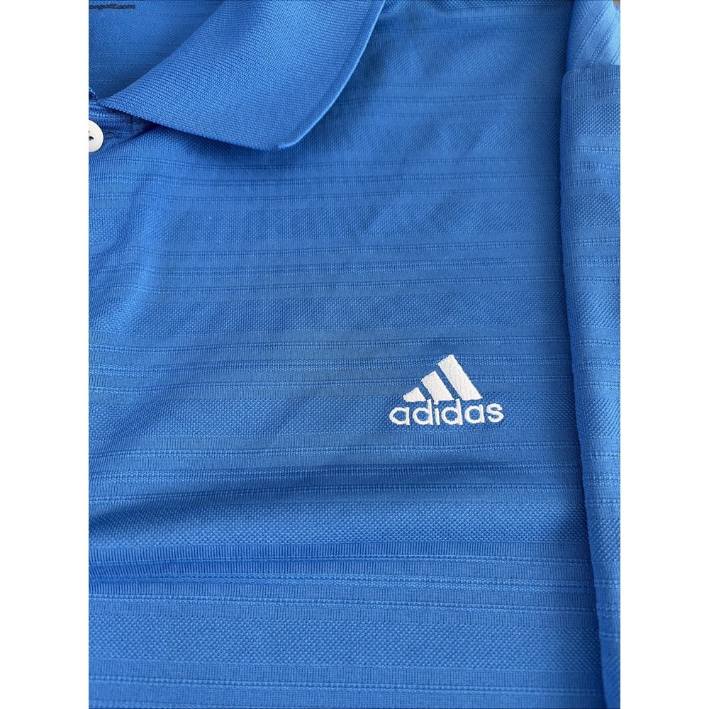 Adidas Polo Shirt Adult Golf Polo Mens Size XL Blue Comfort Classic Breathable - Picture 2 of 8